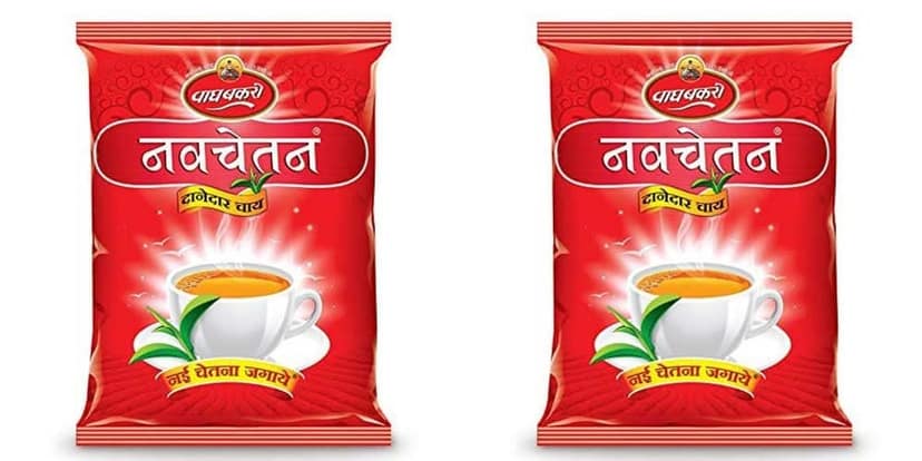 Wagh Bakri Navchetan Danedar Chai | Strong Leaf Tea | 250 Gm Pack | Pack of 2 | 500 Gm Pack