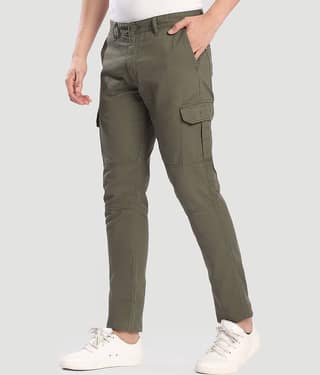 Bene Kleed Slim Men's Cargos - Olive ( Pack of 1 )