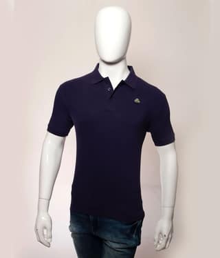 Men's Purple Solid Polo T-Shirt