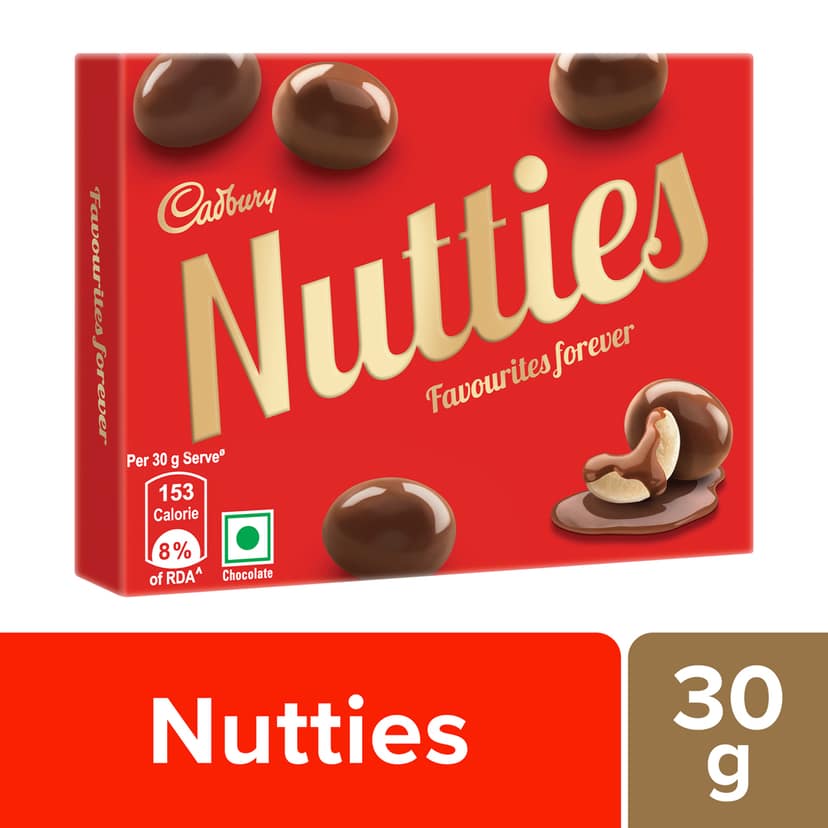 Cadbury Nutties Chocolate Pack, 30 g view 2