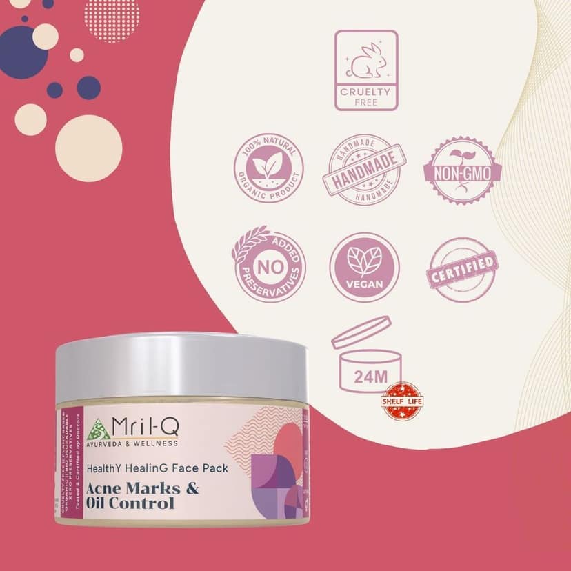 MrilQ Healthy Healing Pack | Acne, Marks, Pigmentation & Oil Control | Sensitive, Oily & Combination Skin view 6