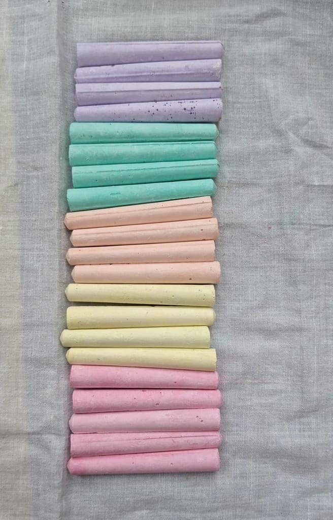Jumbo Colored Chalk Sticks for Sidewalk Art, Washable Sidewalk Chalk for Kids, Non-Toxic Outdoor Toys for Toddlers, 12 Count view 3