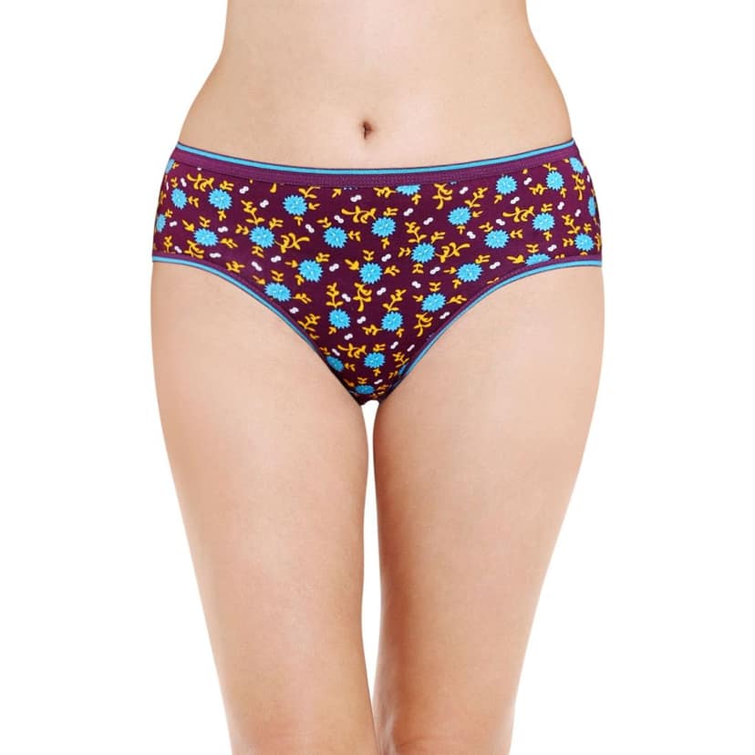 Bodycare women's combed cotton assorted Hipster Panty Pack of 6 ( E500-D ) view 3