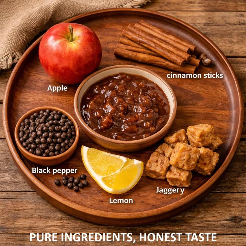 Maa Craft Apple Cinnamon Preserve | Himachali Apple Jam with Cinnamon | Handmade Fruit Preserve | Himalayan Crafted | Sweet & Spiced Spread | No Artificial Flavours | 300g view 3