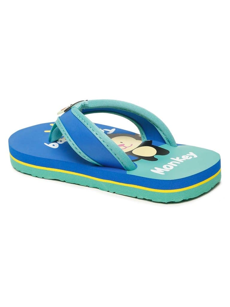 Premium Monkey V-Shape Flip-flops - Blue (Unisex) view 6