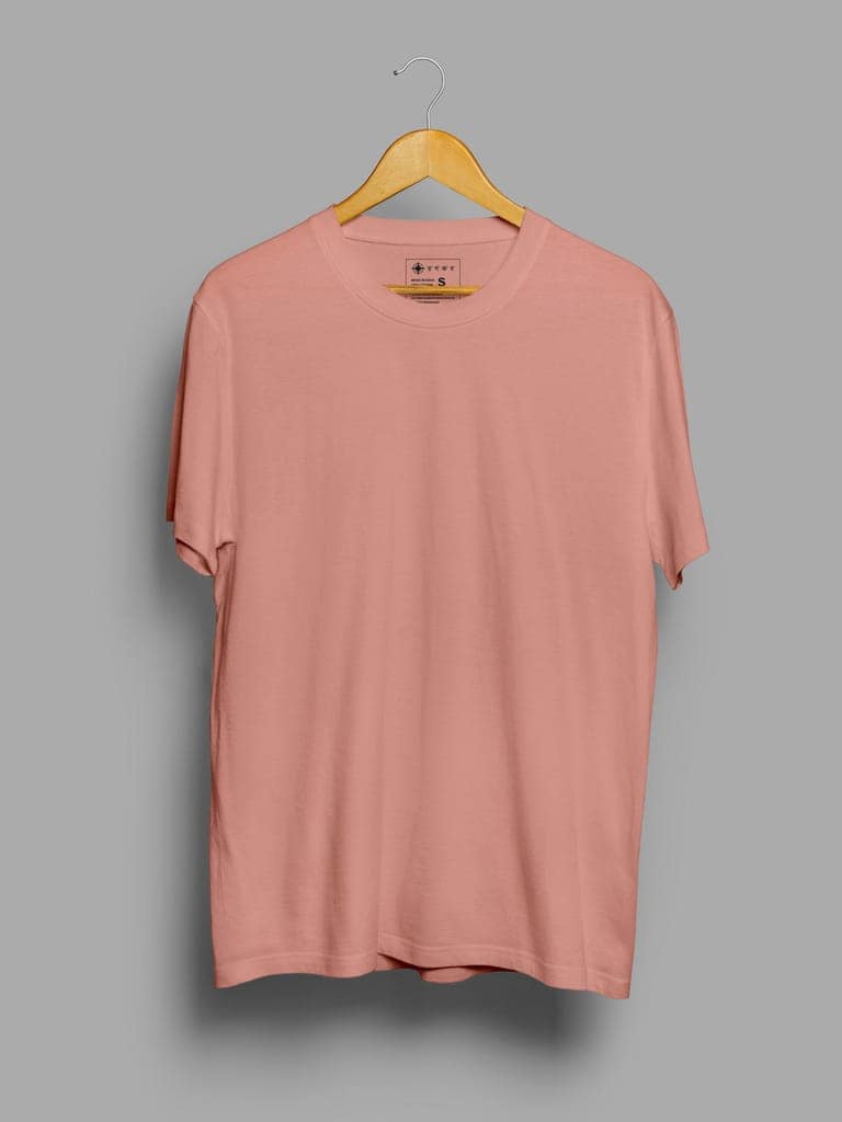 Sunset Pink | Plain T shirt view 2