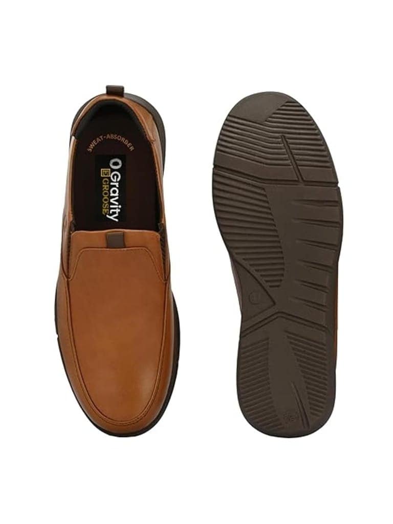 Egroose Zero Gravity Men's Sneakers | Genuine Leather Casual Shoes | Trendy | Lightweight | Comfortable Fit view 3