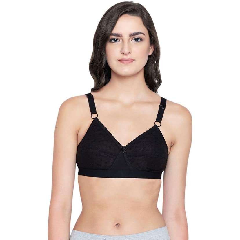 Bodycare Women Cotton Full Coverage Non Padded Regular Bra Pack - 2 E5586BS(B) view 2