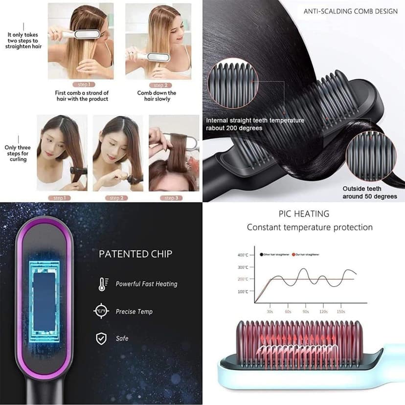 Hair Straightener Comb Beauty Products view 3