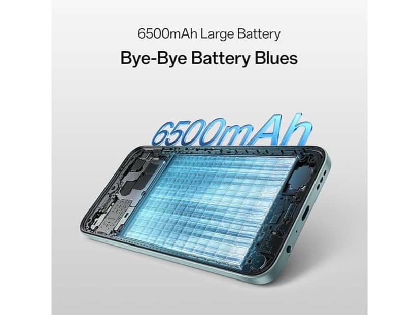 Oppo A6X 5G Smartphone, 4GB RAM, 128GB Storage Smooth Performance - Ice Blue view 2