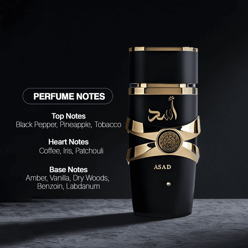Lattafa Asad Eau De Parfum 100ml Long Lasting Luxury Perfume Spray For Men | Premium Refreshing Oud and Musk Fragrances (Asad) view 2