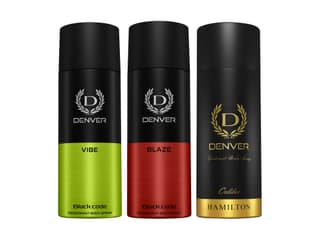 Denver Pack of 3 Deos (Vibe + Blaze + Caliber) - 150ml Each