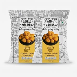 Mr Makhana Cheezy Peezy Roasted Makhana 21 g Healthy Snack Pack of 2