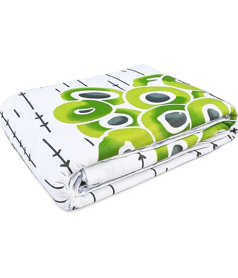 DIVINE CASA Double Cotton Green Floral Dohar view 2