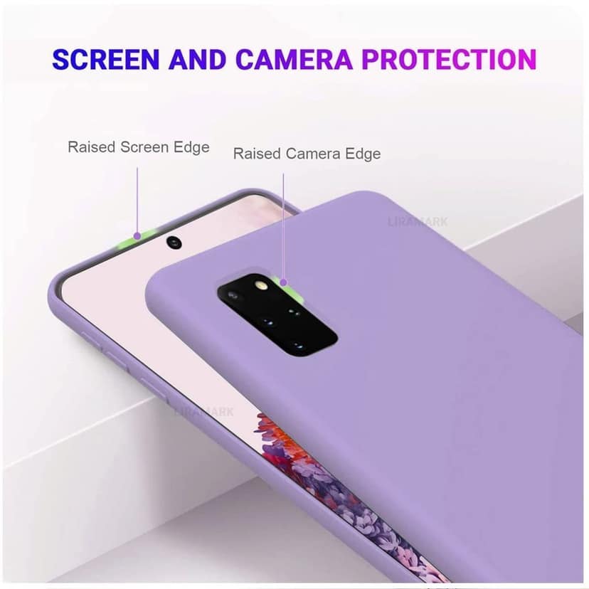 LIRAMARK Liquid Silicone Soft Back Cover Case for Samsung Galaxy S20 Plus / S20 Plus 5G view 3