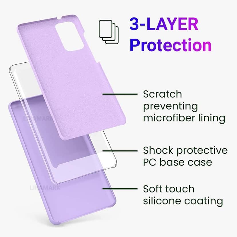 LIRAMARK Liquid Silicone Soft Back Cover Case for Samsung Galaxy S20 Plus / S20 Plus 5G view 5