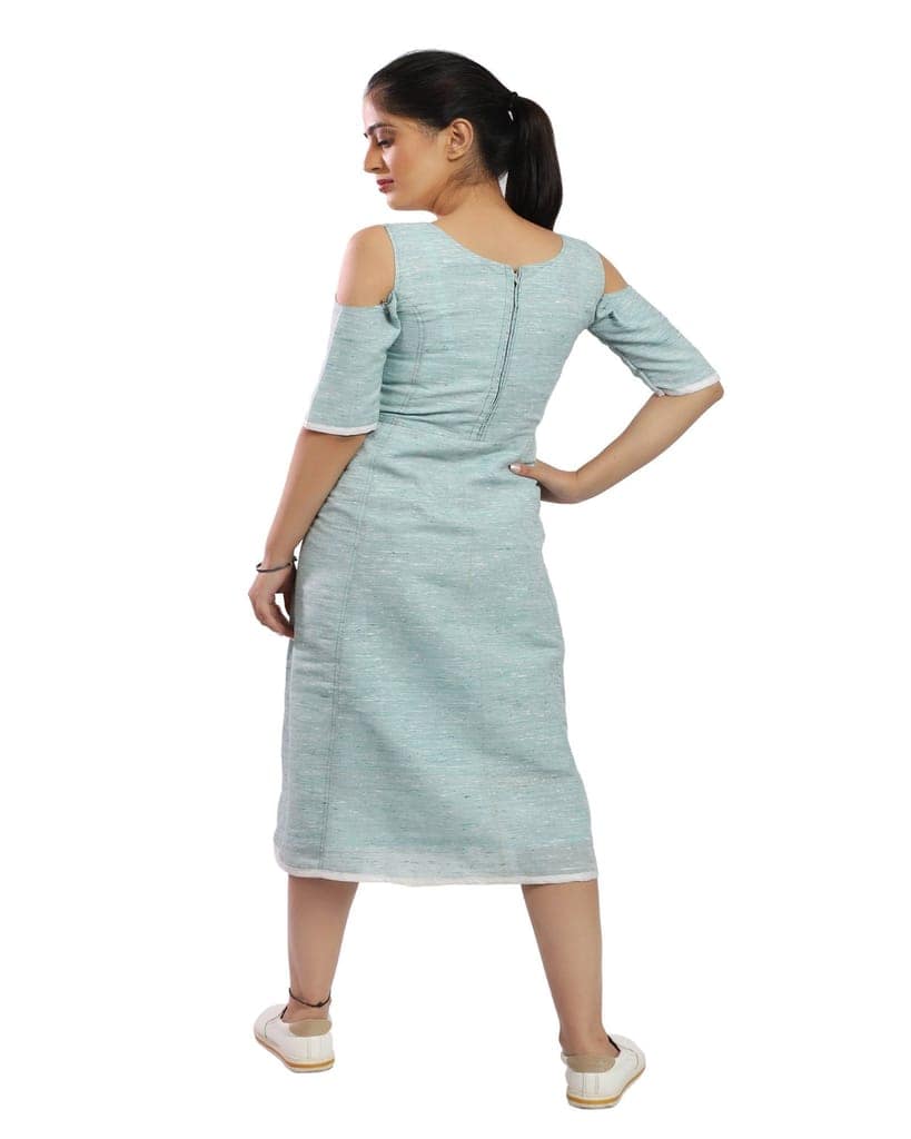 Sun Shines in you Handloom Cotton Tunic Dress view 4