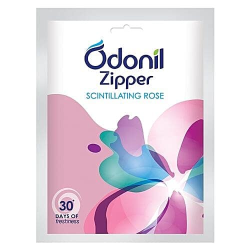 Odonil Bathroom Air Freshener - Zipper, Scintillating Rose, 10 g