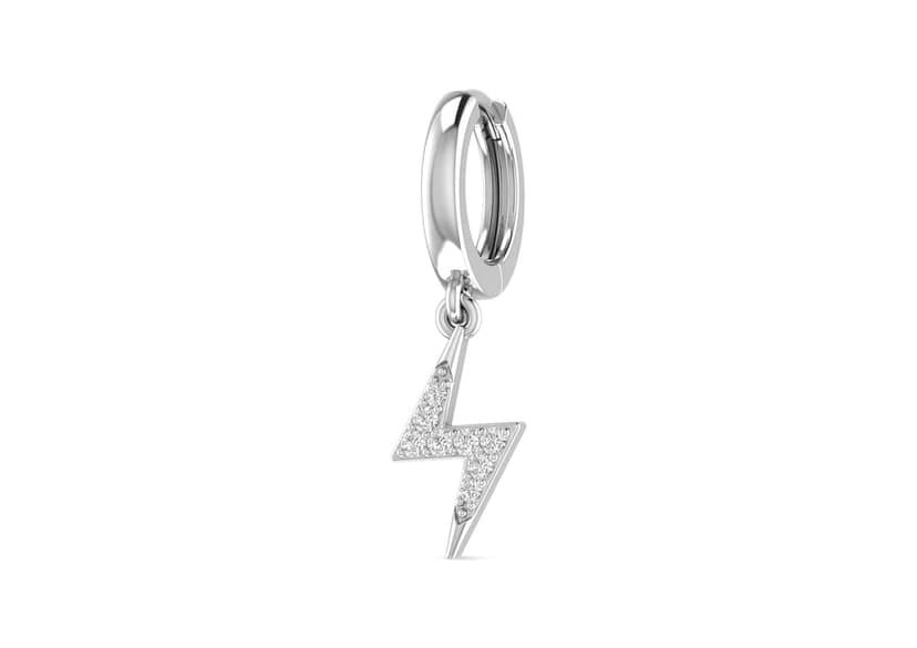 Lightning Bolt Drop Earring For Men (1 Pc Only) view 2