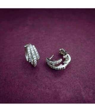 gilher White Bali Earrings ( Pack of 1 )