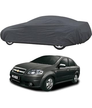 Autoretail Grey Color Dust Proof Car Body Polyster Cover Polyster For Chevrolet Aveo