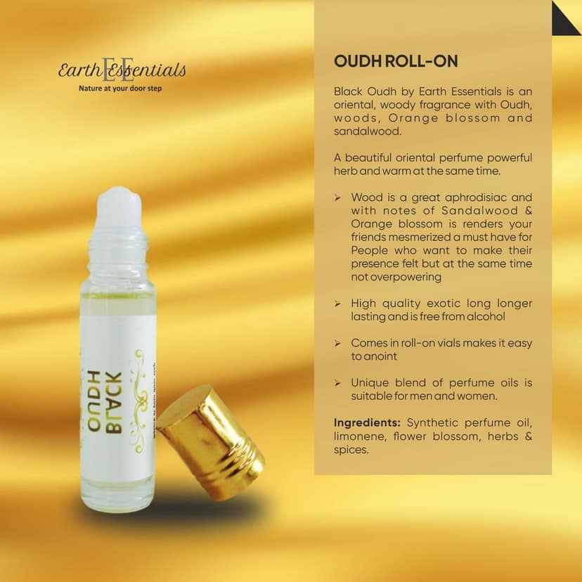 "Black Oudh Roll-On Perfume Oil" view 5
