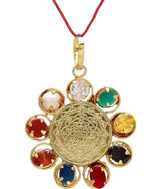 Navgrah Navratna Stone Pendant (Pack of 1)