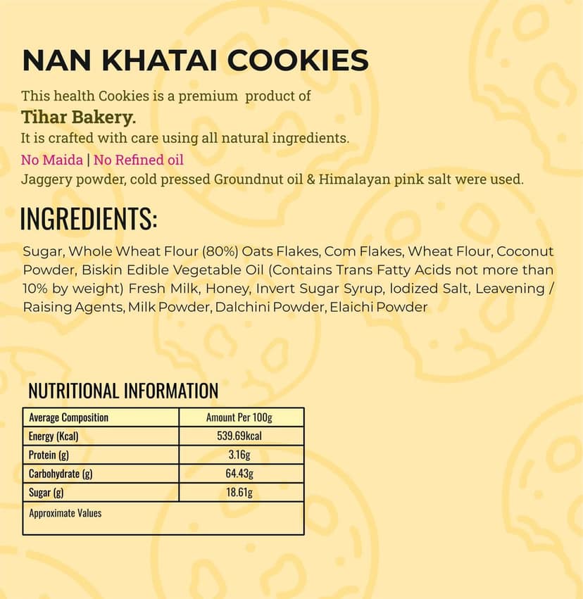 Nan Khatai Cookies view 3