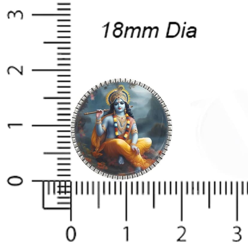 The Smart Buttons - Shirt Button Cover Cufflinks for Men - Divine Guardian: Vishnu Elegance view 6