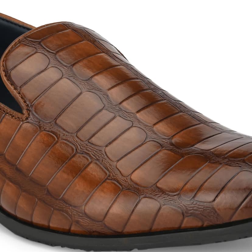 BUSKINS CASUAL SLIP-ON SHOES BA5135 TAN view 3