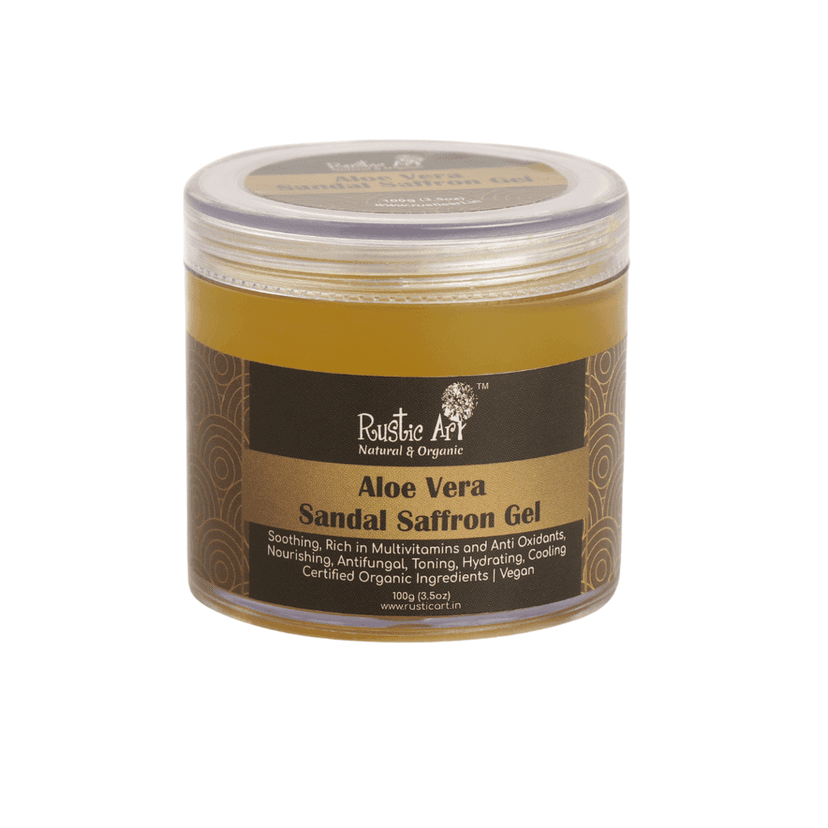 Aloe Vera Sandal Saffron Gel with Niacinamide view 3