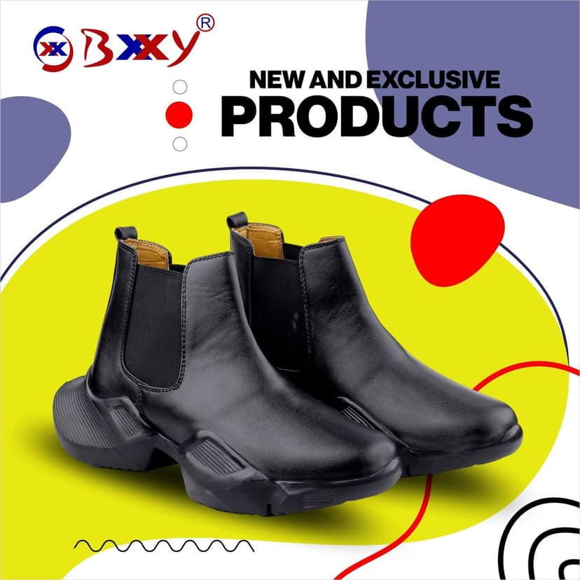 Bxxy's Faux Leather Comfort Wear Premium Chelsea Boots for Men
