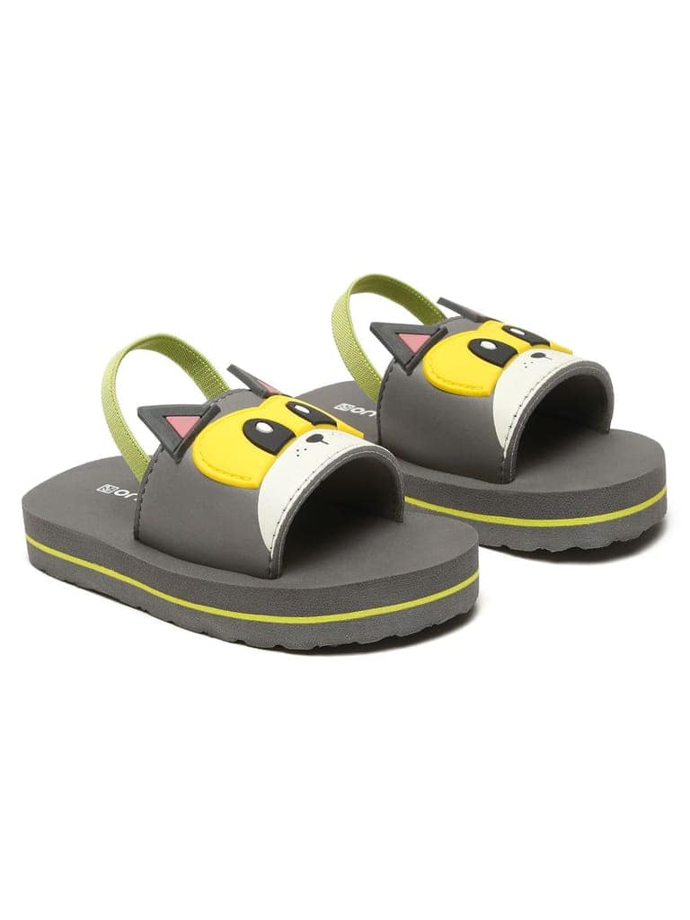 Premium Puppy Artistic Sliders - Grey (Unisex) view 4