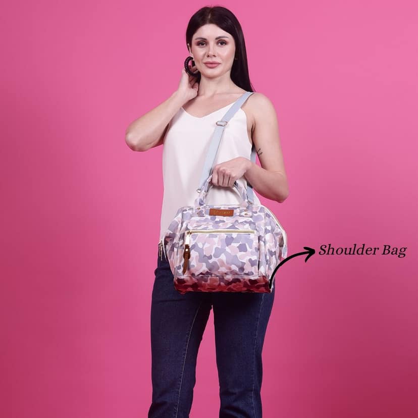VISMIINTREND Diaper Bags for Mom | Travel Maternity Backpack Bags | Water Resistant | Premium Oxford Fabric | Gifts for Mom to Be | Baby Shower Gift view 3