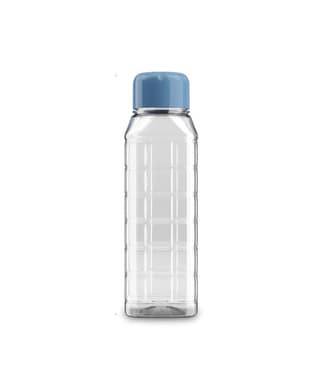Kollor 500ml Chess Water Bottle Set|BPA-Free Transparent Plastic Bottle for Fridge, Office, School, Gym & Travel|Small Reusable Leak-Proof Bottle With Blue Cap