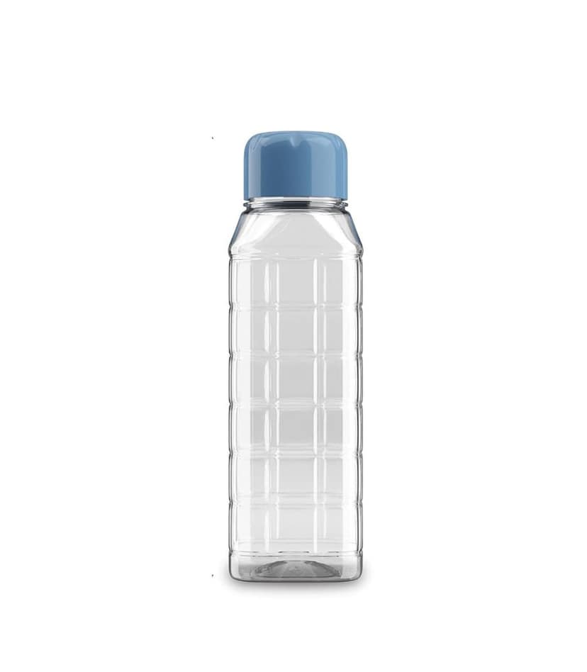 Kollor 500ml Chess Water Bottle Set|BPA-Free Transparent Plastic Bottle for Fridge, Office, School, Gym & Travel|Small Reusable Leak-Proof Bottle With Blue Cap