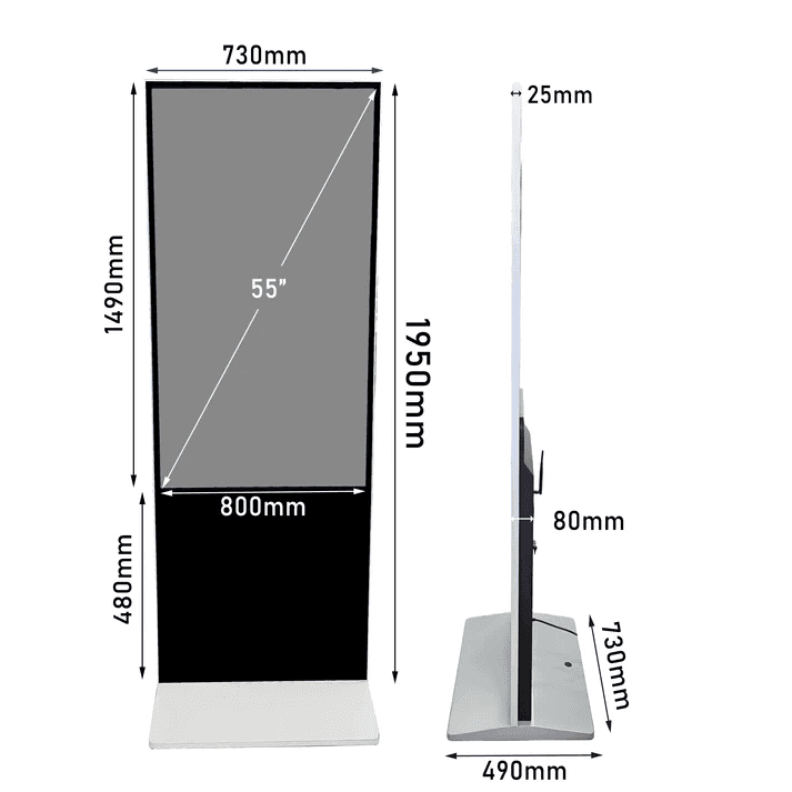 55" Non Touch 4K Commercial Display view 2