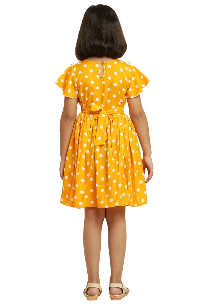 Tinkle Stylish Yellow & Blue Pair Frock & Dress For Girls. view 3