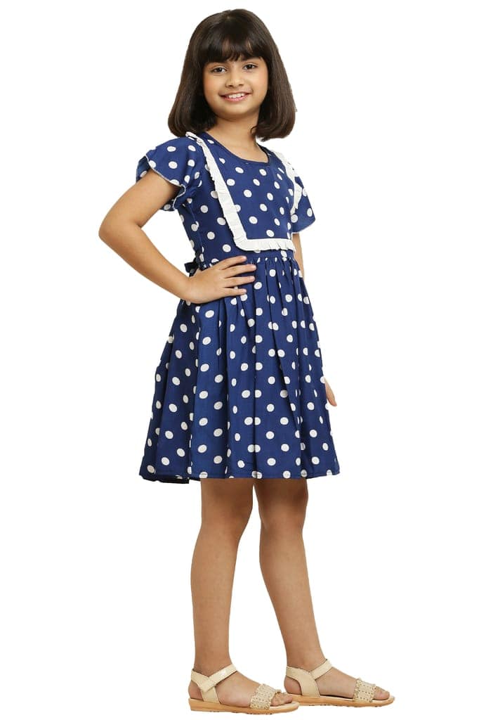 Tinkle Stylish Yellow & Blue Pair Frock & Dress For Girls. view 4