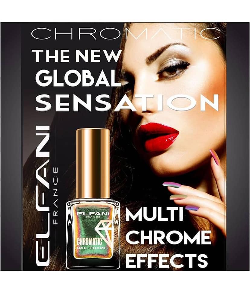 Elfani Nail Polish Multi Glitter 9 mL view 2