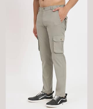 RAGZO Regular Flat Men's Cargos - Light Green ( Pack of 1 )