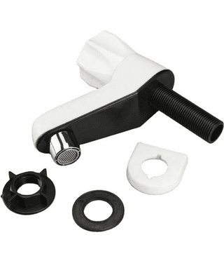 Bathfax PVC Pillar Cock Tap for Wash Basin (Pack of 1) Plastic (ABS) Bathroom Tap (Bib Cock)