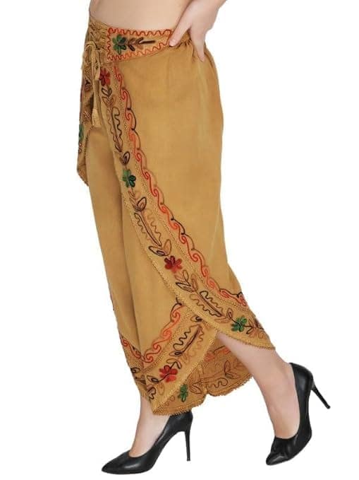 Rayon Women's Regular Fit Relaxed Yoga Fitness Dhoti Pants view 3