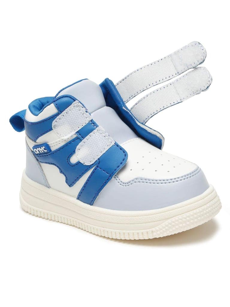 Colorpop Toddlers' High Ankle Sneakers - Sky Blue (Unisex) view 3