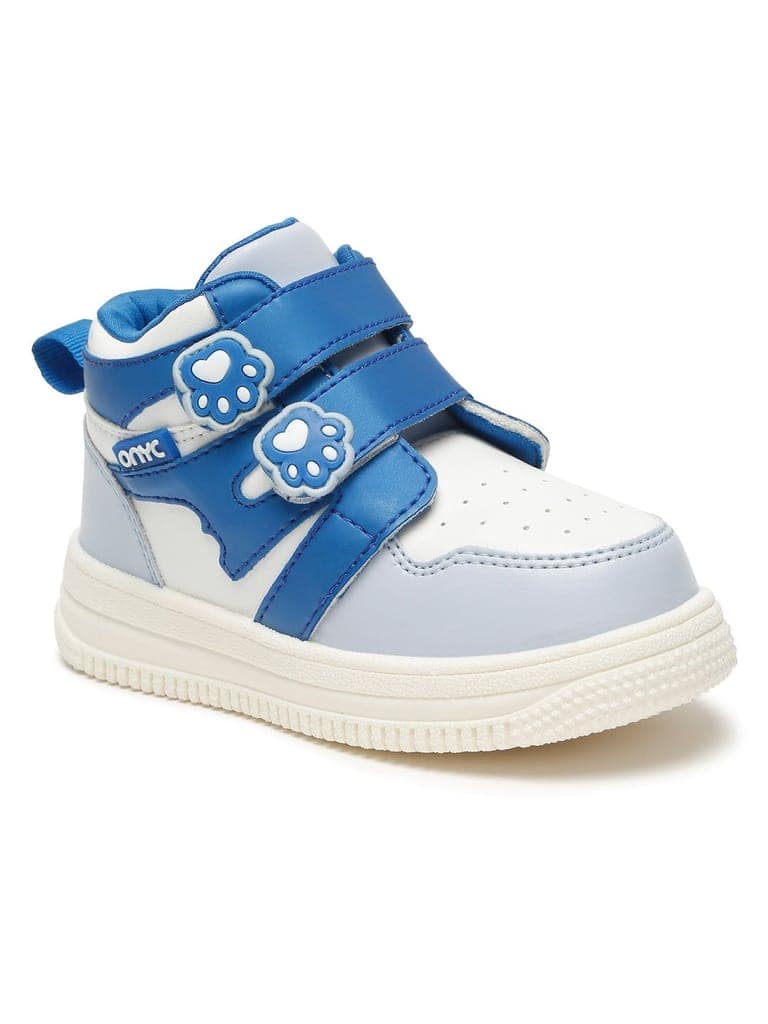 Colorpop Toddlers' High Ankle Sneakers - Sky Blue (Unisex) view 4