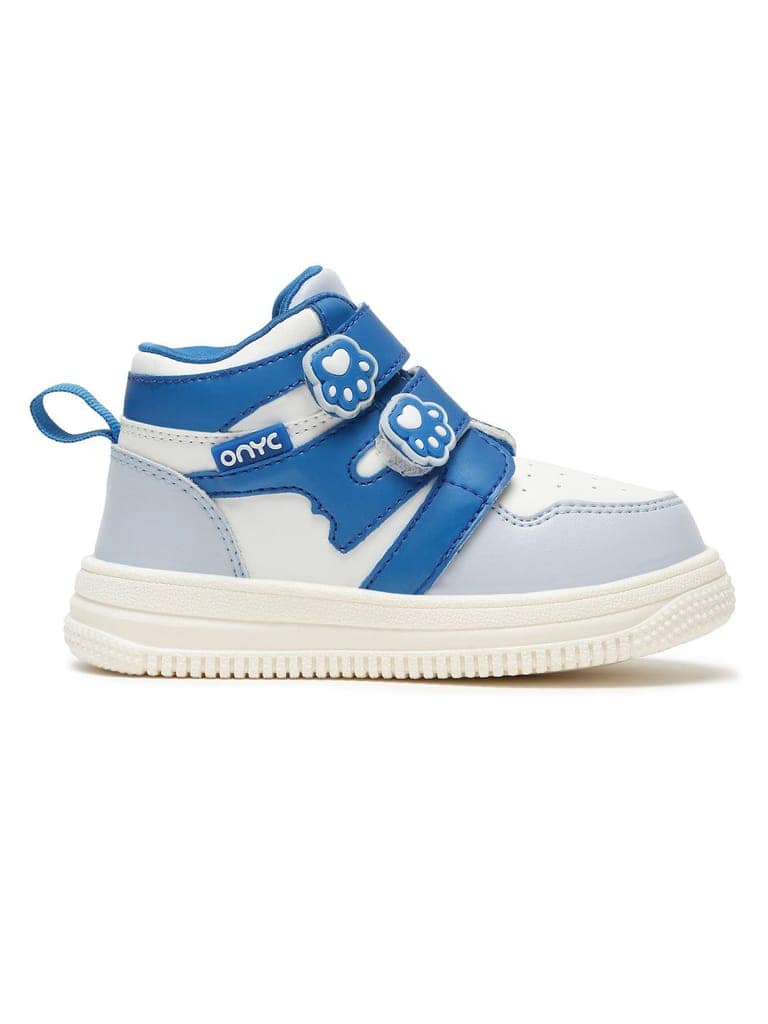 Colorpop Toddlers' High Ankle Sneakers - Sky Blue (Unisex) view 5