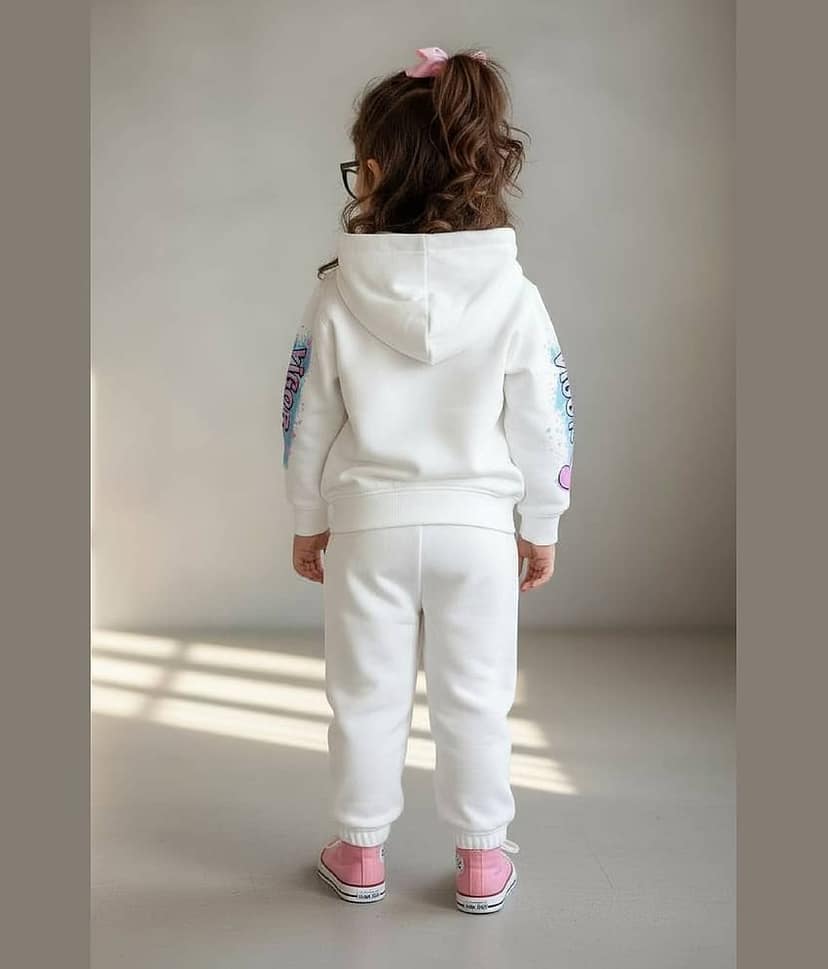 Mullick the designer Pack of 1 Baby Girls Cotton T-shirt & Pants ( White ) view 2