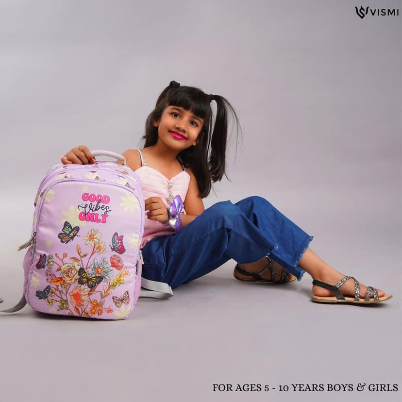 VISMIINTREND School Backpack Bags for Kids | School Bags | Water Resistant | Casual | Picnic | Travel | 5 to 10 Years School Backpack | Bag for Boys | Girls view 3