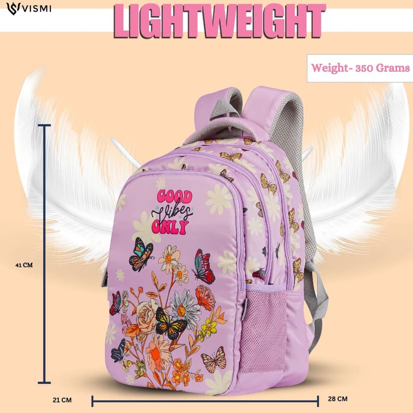 VISMIINTREND School Backpack Bags for Kids | School Bags | Water Resistant | Casual | Picnic | Travel | 5 to 10 Years School Backpack | Bag for Boys | Girls view 4