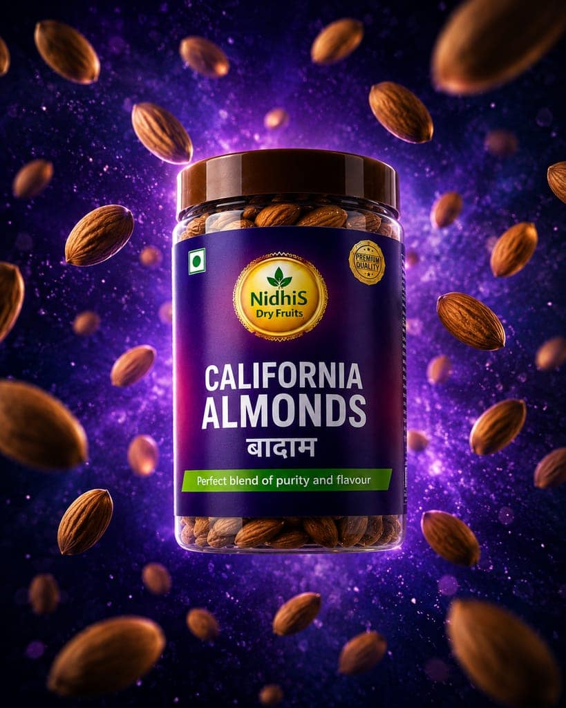 NidhiS Dry Fruits California Almond Kernels view 4